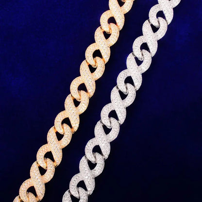 Bubble Letter Cuban Link Chain for Man Necklace Gold Color Choker Fashion Charms Hip Hop Rock Jewelry 2021 Trend