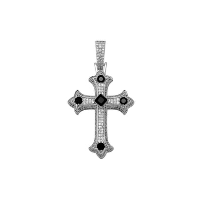 JINAO 2022 NEW European and American Style Colorful Cross Pendant High Quality Ice Cravejado AAA+ Cubic Zircon Jewelry For Gift