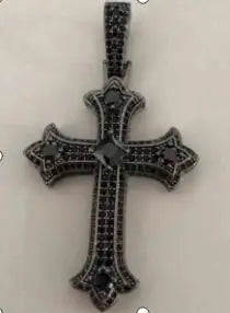 JINAO 2022 NEW European and American Style Colorful Cross Pendant High Quality Ice Cravejado AAA+ Cubic Zircon Jewelry For Gift